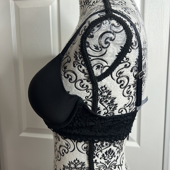 Aerie Harper Black Push Up Underwire Bra 34D - Picture 2 of 7